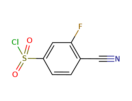 Benzenesulfonyl chloride, 4-cyano-3-fluoro-