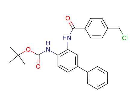N-[3-[[4-(ChloroMethyl)benzoyl]aMino][1,1'-biphenyl]-4-yl]carbaMic Acid tert-Butyl Ester