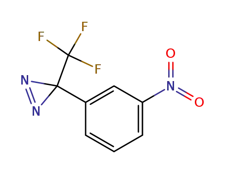 Molecular Structure of 629646-13-5 (3H-Diazirine, 3-(3-nitrophenyl)-3-(trifluoromethyl)-)