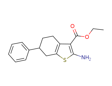 2-AMINO-6-PHENYL-4,5,6,7-TETRAHYDRO-BENZO[B]THIOPHENE-3-CARBOXYLIC ACID ETHYL ESTER