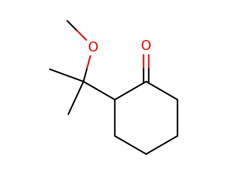 Molecular Structure of 74209-79-3 (Cyclohexanone, 2-(1-methoxy-1-methylethyl)-)