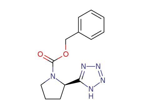 1-Pyrrolidinecarboxylic acid, 2-(1H-tetrazol-5-yl)-, phenylmethyl ester, (2R)-