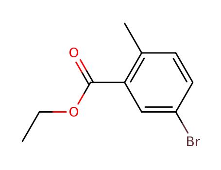 Molecular Structure of 359629-91-7 (5-BROMO-2-METHYLBENZOIC ACID ETHYL ESTER)