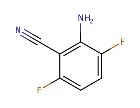 Molecular Structure of 190011-81-5 (Benzonitrile, 2-amino-3,6-difluoro- (9CI))