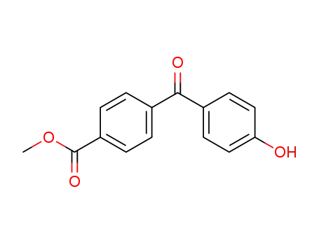 Molecular Structure of 159694-58-3 (Benzoic acid, 4-(4-hydroxybenzoyl)-, methyl ester)