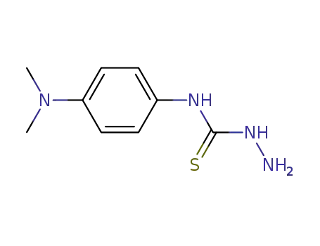 Molecular Structure of 76609-49-9 (Hydrazinecarbothioamide, N-[4-(dimethylamino)phenyl]-)
