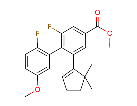 methyl 2-(5,5-dimethyl-1-cyclopenten-1-yl)-2',6-difluoro-5'-(methyloxy)-1,1'-biphenyl-4-carboxylate