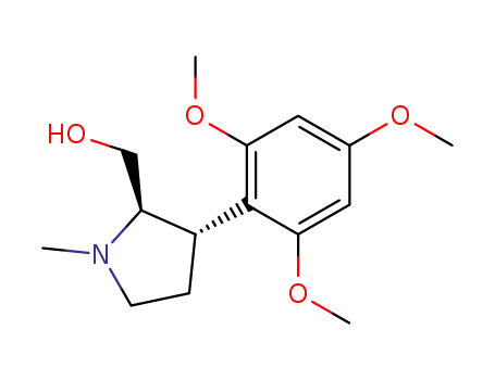 2-Pyrrolidinemethanol, 1-methyl-3-(2,4,6-trimethoxyphenyl)-,
(2R,3S)-rel-