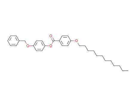 Molecular Structure of 124501-19-5 (Benzoic acid, 4-(dodecyloxy)-, 4-(phenylmethoxy)phenyl ester)