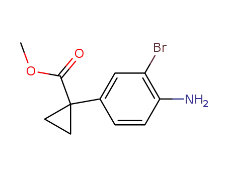 methyl 1-(4-amino-3-bromophenyl)cyclopropanecarboxylate