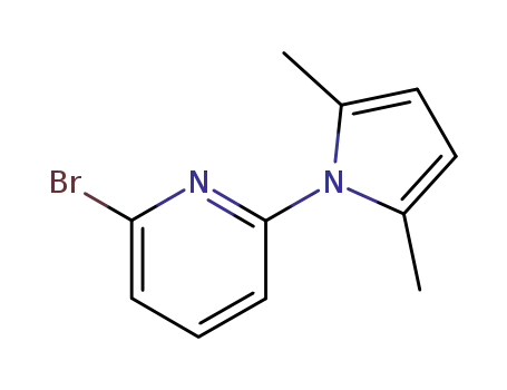 Molecular Structure of 198209-31-3 (2-BROMO-5-(2',5'-DIMETHYL) PYRROLIDYL PYRIDINE)