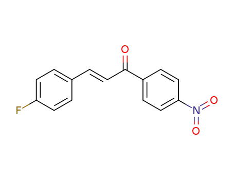 Molecular Structure of 102692-39-7 (2-Propen-1-one, 3-(4-fluorophenyl)-1-(4-nitrophenyl)-, (E)-)