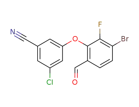 Benzonitrile, 3-(3-bromo-2-fluoro-6-formylphenoxy)-5-chloro-