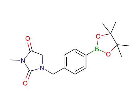 1-(4-(4,4,5,5-tetramethyl-1,3,2-dioxaborolan-2-yl)benzyl)-3-methylimidazolidine-2,4-dione