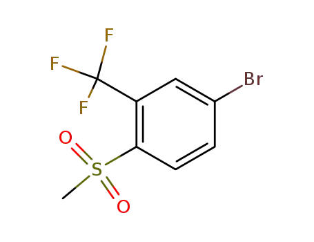 Molecular Structure of 300356-32-5 (5-Bromo-2-(methylsulfonyl)benzotrifluoride)