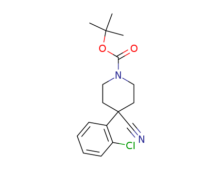 tert-butyl 4-(2-chlorophenyl)-4-cyanopiperidine-1-carboxylate