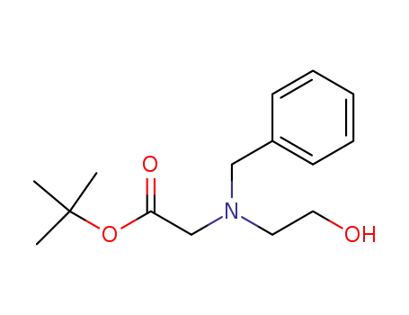 Molecular Structure of 168263-75-0 (tert-butyl 2-(benzyl-(2-hydroxyethyl)amino)-acetate)