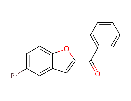 Molecular Structure of 15482-69-6 ((5-BROMO-1-BENZOFURAN-2-YL)(PHENYL)METHANONE)