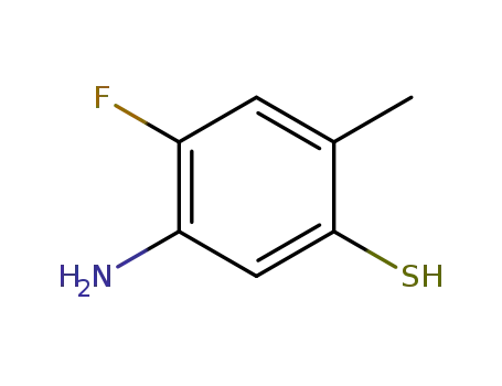 Molecular Structure of 885028-69-3 (5-amino-4-fluoro-2-methylbenzene-1-thiol)