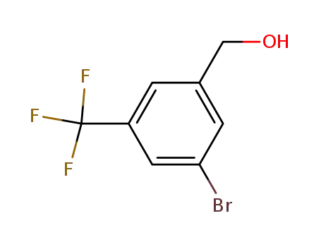 Molecular Structure of 172023-97-1 (3-BROMO-5-(TRIFLUOROMETHYL)BENZYL ALCOHOL)