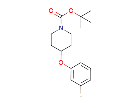 1-Piperidinecarboxylic acid, 4-(3-fluorophenoxy)-, 1,1-dimethylethyl
ester