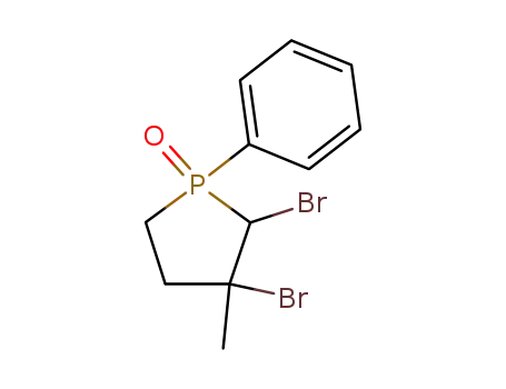 Molecular Structure of 1050329-20-8 (2,3-dibromo-3-methyl-1-phenylphospholane 1-oxide)