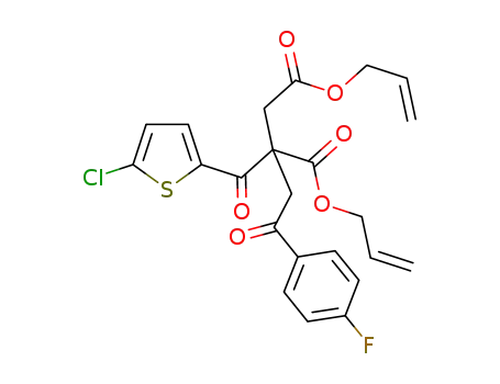 Butanedioic acid,
2-[(5-chloro-2-thienyl)carbonyl]-2-[2-(4-fluorophenyl)-2-oxoethyl]-,
di-2-propenyl ester