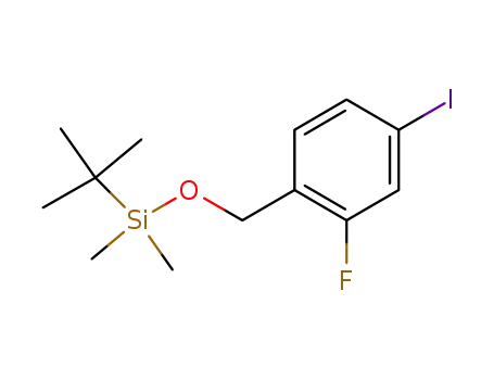 tert-butyl-(2-fluoro-4-iodo-benzyloxy)-dimethyl-silane