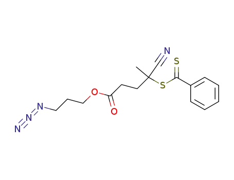 Pentanoic acid, 4-cyano-4-[(phenylthioxomethyl)thio]-, 3-azidopropyl
ester