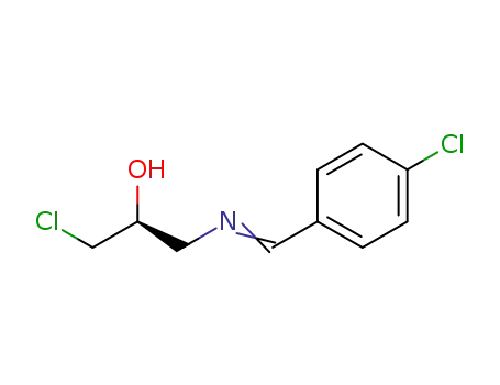 Molecular Structure of 1345879-87-9 ((S)-1-chloro-3-{[(4-chlorophenyl)methylene]amino}propan-2-ol)