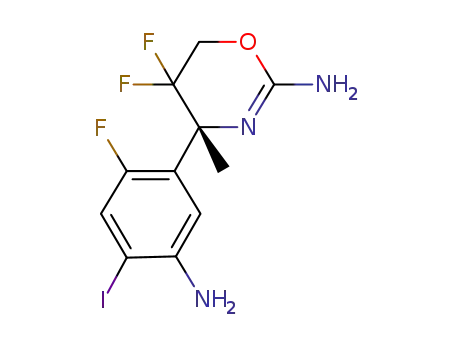 (R)-4-(5-amino-2-fluoro-4-iodophenyl)-5,5-difluoro-4-methyl-5,6-dihydro-4H-[1,3]oxazin-2-ylamine