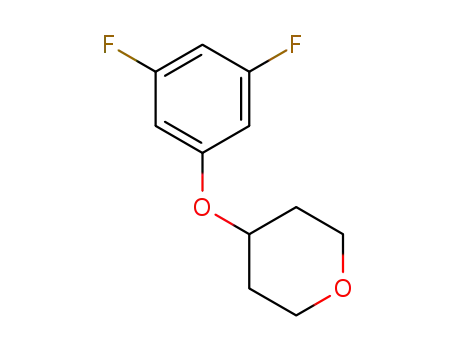 Molecular Structure of 1395282-21-9 (4-(3,5-difluorophenoxy)tetrahydro-2H-pyran)