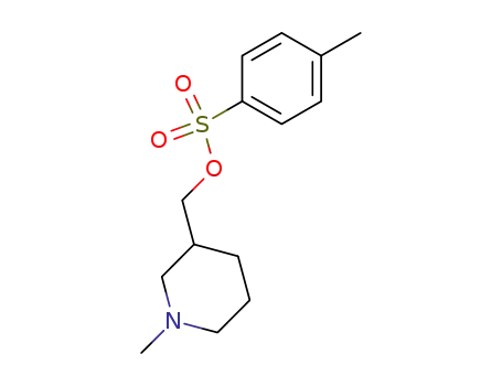 Molecular Structure of 94759-32-7 (3-Piperidinemethanol, 1-methyl-, 4-methylbenzenesulfonate (ester))