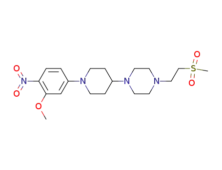 1-{1-[3-(methyloxy)-4-nitrophenyl]-4-piperidinyl}-4-[2-(methylsulfonyl)ethyl]-piperazine