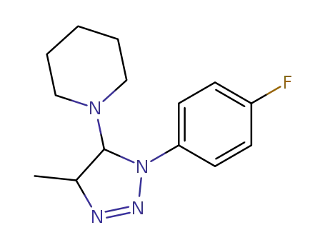 1-[3-(4-fluoro-phenyl)-5-methyl-4,5-dihydro-3H-[1,2,3]triazol-4-yl]-piperidine