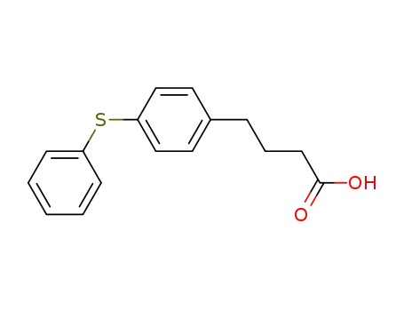 Molecular Structure of 6660-34-0 (Benzenebutanoic acid, 4-(phenylthio)-)