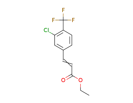 Molecular Structure of 155626-44-1 (ethyl 3-(3-chloro-4-(trifluoromethyl)phenyl)acrylate)