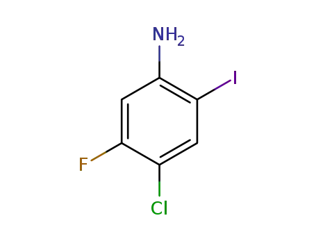 Molecular Structure of 1094759-93-9 (4-chloro-5-fluoro-2-iodoaniline)