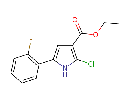 1H-Pyrrole-3-carboxylic acid, 2-chloro-5-(2-fluorophenyl)-, ethyl ester