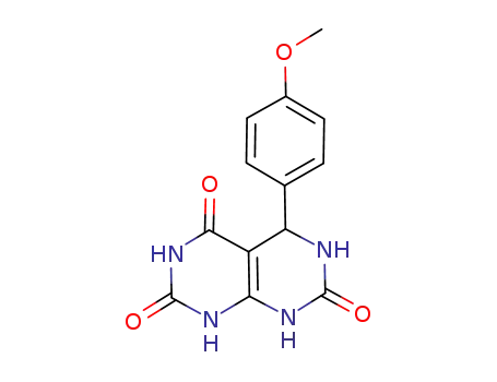 Molecular Structure of 946425-31-6 (5-(4-methoxyphenyl)-1,2,3,4,5,6,7,8-octahydropyrimido[4,5-d]pyrimidine-2,4,7-trione)