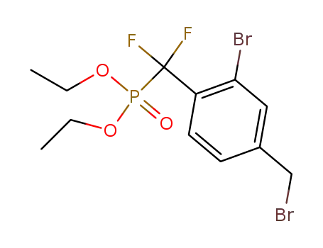 Phosphonic acid, [[2-bromo-4-(bromomethyl)phenyl]difluoromethyl]-,
diethyl ester