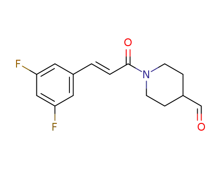 1-[(2E)-3-(3,5-difluorophenyl)-2-propenoyl]-4-piperidinecarbaldehyde