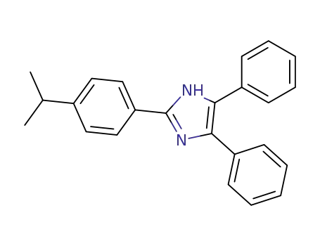 Molecular Structure of 5496-37-7 (2‐(4‐isopropylphenyl)‐4,5‐diphenyl‐1H‐imidazole)
