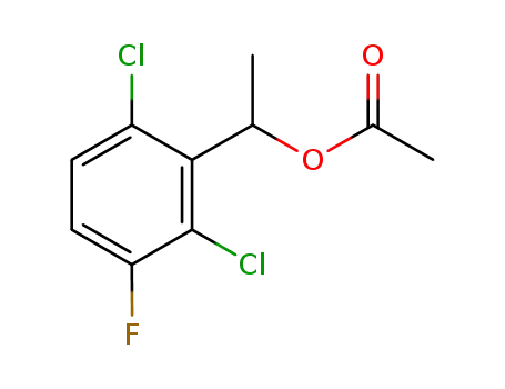 Molecular Structure of 877397-67-6 (Benzenemethanol, 2,6-dichloro-3-fluoro-a-methyl-, acetate)