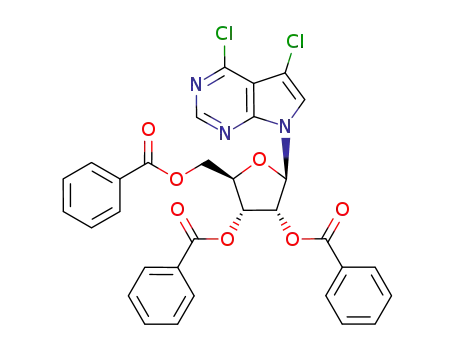 4,5-dichloro-7-(2,3,5-tri-O-benzoyl-β-D-ribofuranosyl)-7H-pyrrolo[2,3-d]pyrimidine