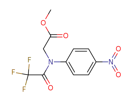 Molecular Structure of 851680-23-4 (Glycine, N-(4-nitrophenyl)-N-(trifluoroacetyl)-, methyl ester)
