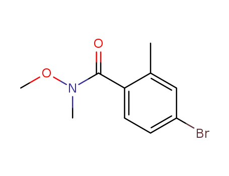 Molecular Structure of 178313-45-6 (4-bromo-N-methoxy-N,2-dimethylbenzamide)