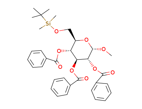 Methyl-6-O-(tert.-butyldimethylsilyl)-2,3,4-tri-O-benzoyl-α-D-glucopyranoside