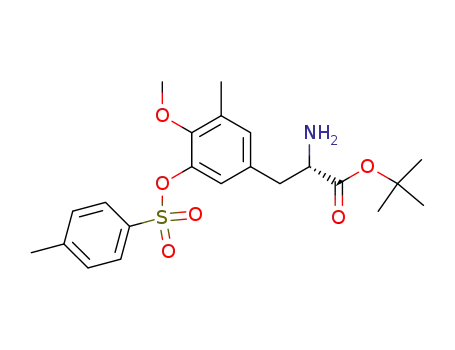 2-amino-3-[4-methoxy-3-methyl-5-(toluene-4-sulfonyloxy)-phenyl]-propionic acid <i>tert</i>-butyl ester