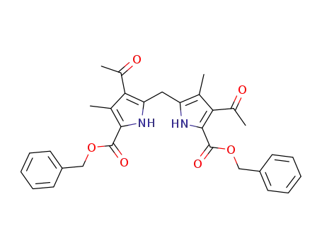 4,3'-diacetyl-5,5'-dibenzyloxycarbonyl-3,4'-dimethyl-2,2'-dipyrrylmethane